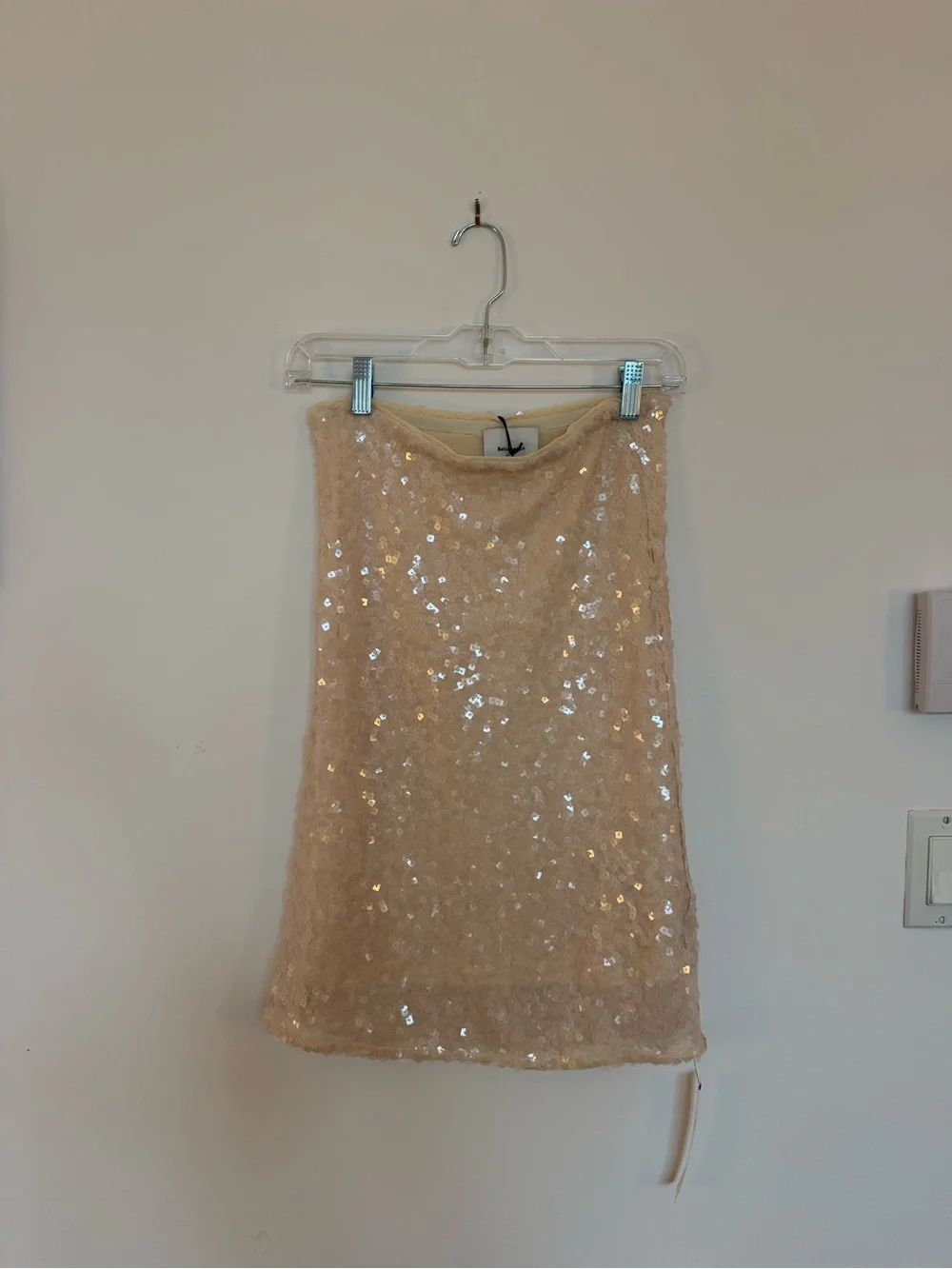 Reformation Elle Knit Sequin Midi Skirt